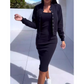 💥2025 New Arrive - 50% OFF💥Spaghetti Strap Bodycon Dress & Jacket Set