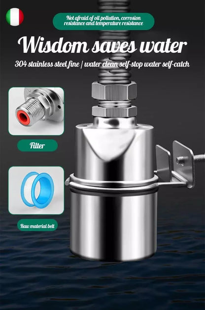 🎁2026 New Arrivals 50% OFF💥304 Stainless Steel Water Level Control Float Valve – Auto Shut-Off, No Electricity, Rust-Proof 💧