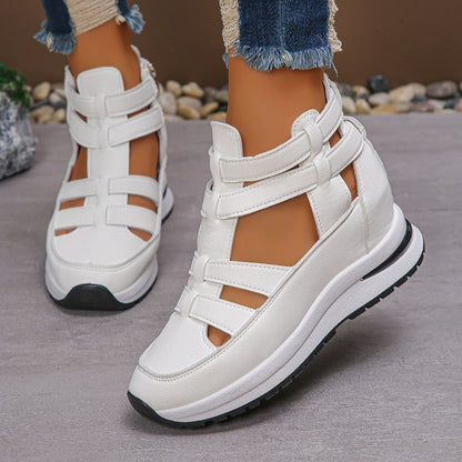 🏖️Summer Hot Sale 50% OFF🌼Women's Fashion Breathable Wedge Sandals with Side Zipper Closure