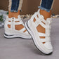 🏖️Summer Hot Sale 50% OFF🌼Women's Fashion Breathable Wedge Sandals with Side Zipper Closure