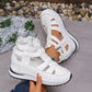 🏖️Summer Hot Sale 50% OFF🌼Women's Fashion Breathable Wedge Sandals with Side Zipper Closure