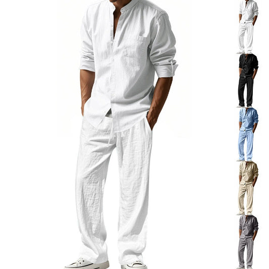 ✨New Arrival✨  Buy 2, Save 5% 🚚 Men's Casual Breathable Shirt and Pants Set
