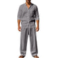 ✨New Arrival✨  Buy 2, Save 5% 🚚 Men's Casual Breathable Shirt and Pants Set