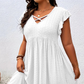 ⏰🔥LIMITED TIME 50% OFF!🔥50K+ SOLD!👗 Women's V-Neck Ruffle Trim Dress – Flattering, Soft & Perfect for Any Event 🌸
