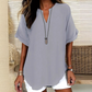 🌸Spring Sale 49% OFF👕Fashion Loose Solid Color Short Sleeve Top