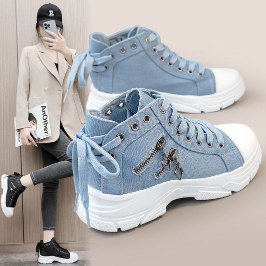 💗Limited stock available 50% OFF💗Women's Casual Chunky-Soled Canvas Shoes