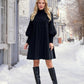🔥Limited stock available 50% OFF🔥Women's Elegant Lantern Sleeve Pleated Dress