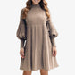 🔥Limited stock available 50% OFF🔥Women's Elegant Lantern Sleeve Pleated Dress