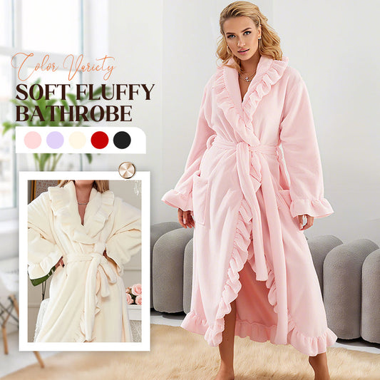 🔥Limited stock available 50% OFF🔥✨Soft Fluffy Bathrobe 🧖♀️ – Skin-Friendly Fabric, Cozy Warmth for Post-Shower