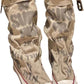 💗Limited stock: 50% OFF💗 Women's Retro Flat Slouch Mid-Calf Canvas Boots