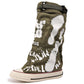💗Limited stock: 50% OFF💗 Women's Retro Flat Slouch Mid-Calf Canvas Boots