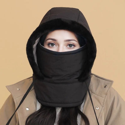 🔥Limited stock available 50% OFF🔥Plush-lined Thickened Thermal Hat with Face Mask for Men and Women