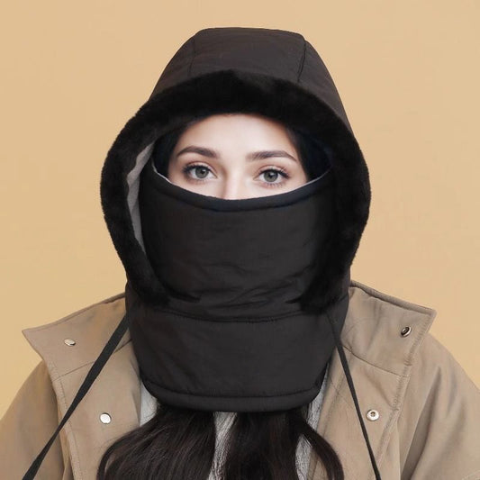 🔥Limited stock available 50% OFF🔥Plush-lined Thickened Thermal Hat with Face Mask for Men and Women