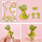 🦖 47% OFF! 🧩 EDUCATIONAL 3D PUZZLE - 50-Piece Cartoon Dinosaur Set with Vibrant Colors, Develops Creativity & Spatial Thinking for Ages 4+ 🎨✨