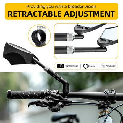 🔥Limited stock available 50% OFF🔥360° Adjustable Handlebar Bike Mirror