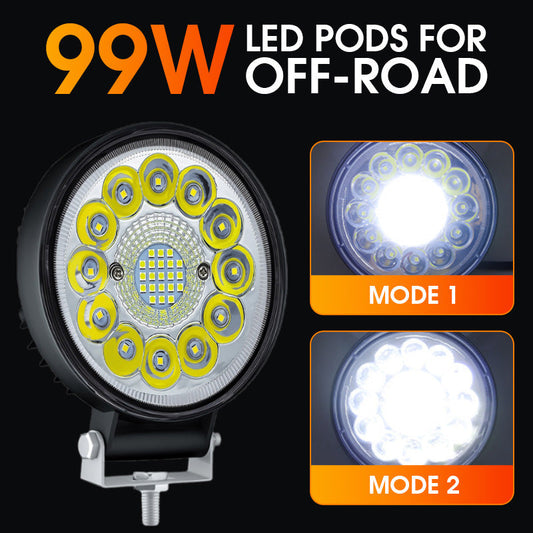 🔥Limited stock available 50% OFF🔥🎉4-inch 99W LED Pod for Off-Road