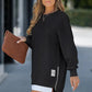 🔥Limited stock available 50% OFF🔥Long Sleeve Pullover Zipper Slit Casual Sweatshirt Dress