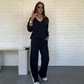 🔥Limited stock available 50% OFF🔥Women's Long Sleeve Lapel Top & Pants Set