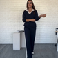 🔥Limited stock available 50% OFF🔥Women's Long Sleeve Lapel Top & Pants Set