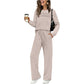 🔥Limited stock available 50% OFF🔥Women's Crew Neck Top & Drawstring Pants Set