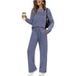 🔥Limited stock available 50% OFF🔥Women's Crew Neck Top & Drawstring Pants Set
