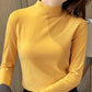 🔥Limited stock available 50% OFF🔥Women's Comfortable Solid Color Half High Neck Long Sleeve Top