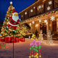 🎅 50% OFF FLASH SALE! ✨Solar Christmas Santa Decor Lights – Weather‑Resistant, 5 Styles 🎁