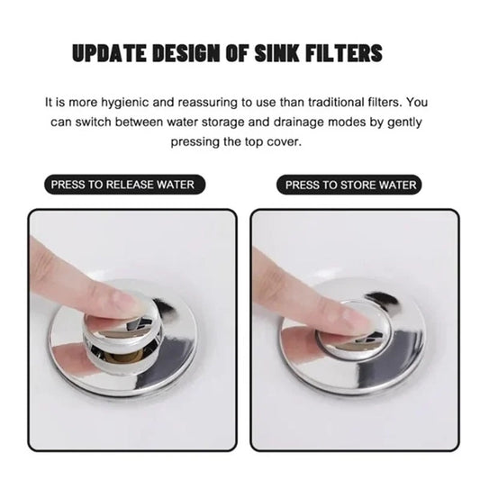 🚿✨ 💥LAST DAY SALE 70% OFF Sets!!🔥Stainless Steel Floor Drain Filter – Stop Hair Clogs Before They Start