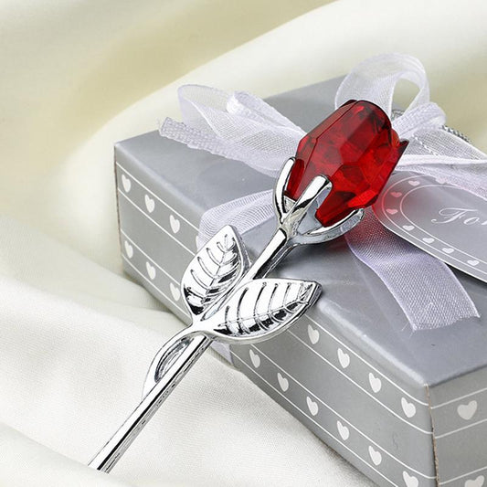 💖 Eternal Love Metal Crystal Rose