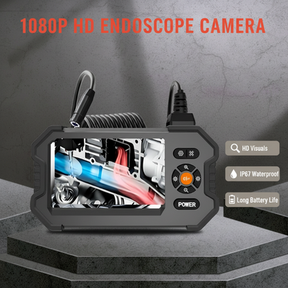 🔍50% OFF NOW! Portable 1080P HD Endoscope Inspection Camera, 4.3‑inch LCD Screen Borescope with IP67 Waterproof Probe for Auto Repair, Pipe Checking, Home & Industrial Inspection