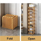 ✨ Foldable Bamboo Shoe Rack – Heavy-Duty Free-Standing Organizer – 100% Natural Alpine Bamboo, Tool-Free 5-Second Scissor Fold Setup-Compact Flat Storage – 2-10 Tiers 2 Colors 🌿