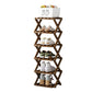 ✨ Foldable Bamboo Shoe Rack – Heavy-Duty Free-Standing Organizer – 100% Natural Alpine Bamboo, Tool-Free 5-Second Scissor Fold Setup-Compact Flat Storage – 2-10 Tiers 2 Colors 🌿