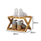 ✨ Foldable Bamboo Shoe Rack – Heavy-Duty Free-Standing Organizer – 100% Natural Alpine Bamboo, Tool-Free 5-Second Scissor Fold Setup-Compact Flat Storage – 2-10 Tiers 2 Colors 🌿