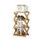 ✨ Foldable Bamboo Shoe Rack – Heavy-Duty Free-Standing Organizer – 100% Natural Alpine Bamboo, Tool-Free 5-Second Scissor Fold Setup-Compact Flat Storage – 2-10 Tiers 2 Colors 🌿