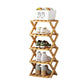 ✨ Foldable Bamboo Shoe Rack – Heavy-Duty Free-Standing Organizer – 100% Natural Alpine Bamboo, Tool-Free 5-Second Scissor Fold Setup-Compact Flat Storage – 2-10 Tiers 2 Colors 🌿