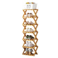 ✨ Foldable Bamboo Shoe Rack – Heavy-Duty Free-Standing Organizer – 100% Natural Alpine Bamboo, Tool-Free 5-Second Scissor Fold Setup-Compact Flat Storage – 2-10 Tiers 2 Colors 🌿