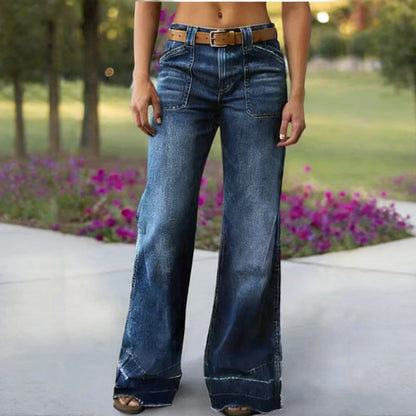 💥Hot Sales-49% OFF👖Women's Retro Flare Jeans with Pockets🔥