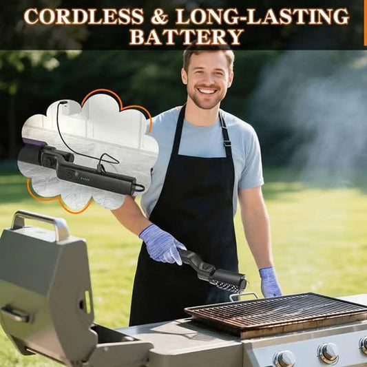 🍖 Cordless Electric BBQ Brush Cleaner