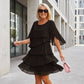 🎉Last Day Promotion 50% OFF💃Women's Elegant Layered Ruffle Sleeve Dress – Effortless Style for Every Occasion✨