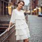 🎉Last Day Promotion 50% OFF💃Women's Elegant Layered Ruffle Sleeve Dress – Effortless Style for Every Occasion✨