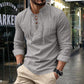 ⏳Time-Limited Special⏰Plain Linen-Cotton Blend Shirt for Men – Breathable & Lightweight, Relaxed Fit & Versatile Style 🌿