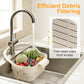 🧺 BUY 3 GET 1 FREE! 🍅 Collapsible Faucet-Hanging Sink Strainer Basket – Hanging, practical & easy to clean – Perfect for fruits, veggies or kitchen utensils – space-saving and versatile 🥦✨