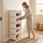 Vertical Shoe Rack for Entryway – Space-Saving Design, Sturdy Metal Frame & Easy Assembly 👟