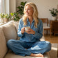🔥40% OFF 📢Women’s Faux Denim Pajama 2-Piece Set