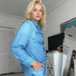 🔥40% OFF 📢Women’s Faux Denim Pajama 2-Piece Set