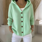 🔥HOT SALE🔥Women's Hooded Button-Up Knit Cardigan