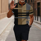🎁Free Gift 🎁Men's Quarter-Zip Shirt & Shorts Set