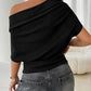 🎁New Arrival 50% OFF💥Women's Asymmetrical Off-Shoulder Batwing Sleeve Top