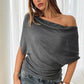 🎁New Arrival 50% OFF💥Women's Asymmetrical Off-Shoulder Batwing Sleeve Top