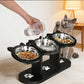 📢📢49% OFF !! ⏰ Anti-Slip Elevated 3-Bowl Pet Feeder! 🍲🐶🐱
